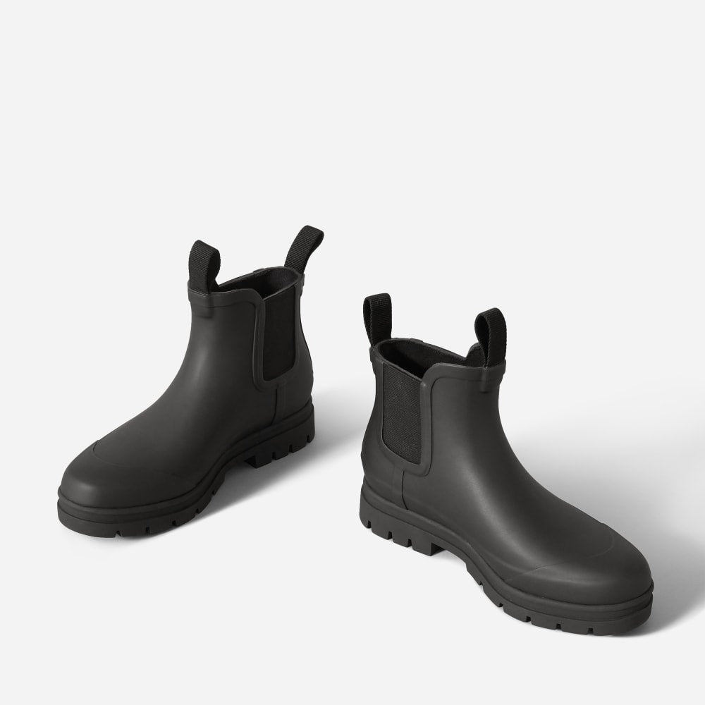 The Rain Boot in Black — detail view