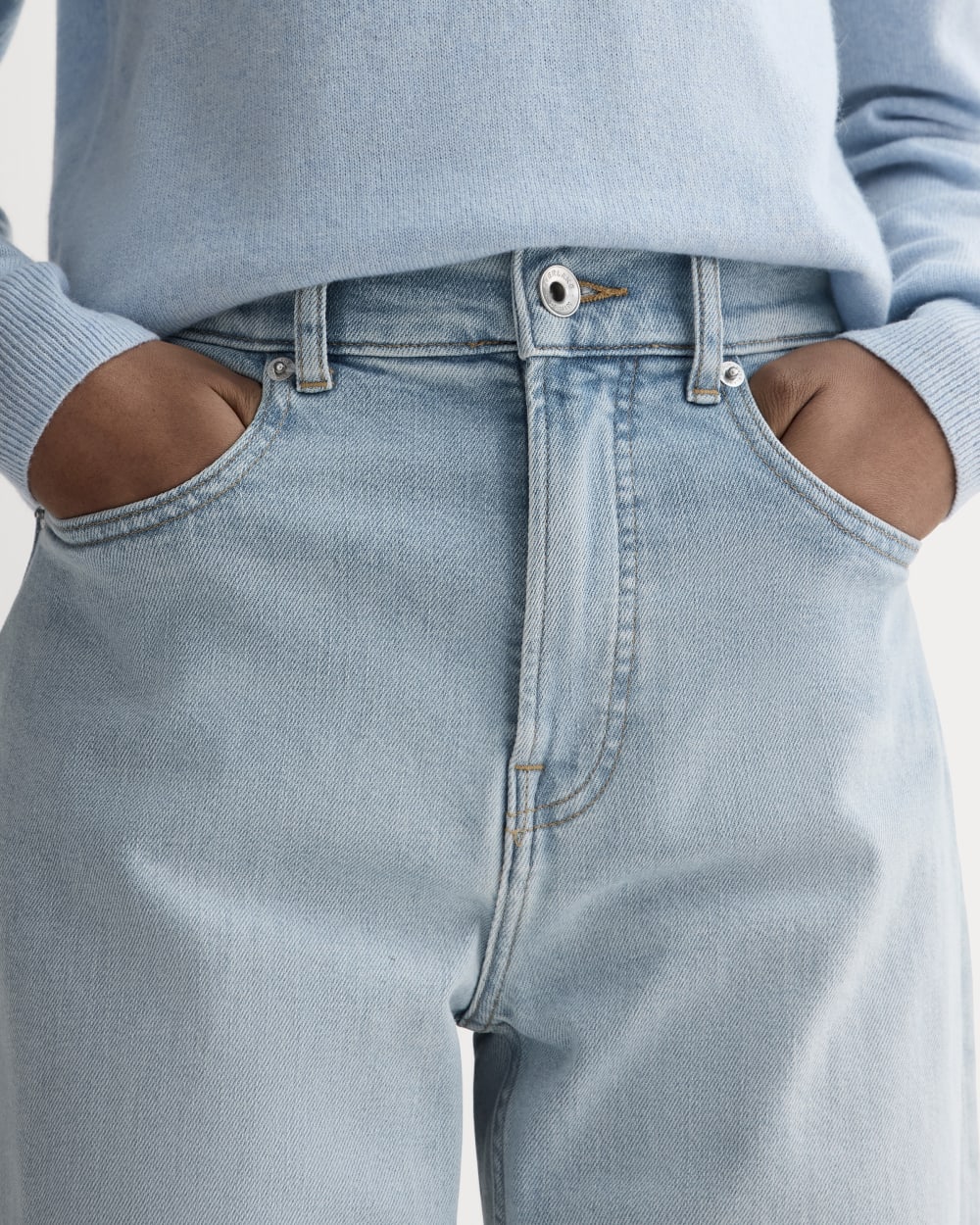 The Way-High® Curve Jean in Light Sky — detail view