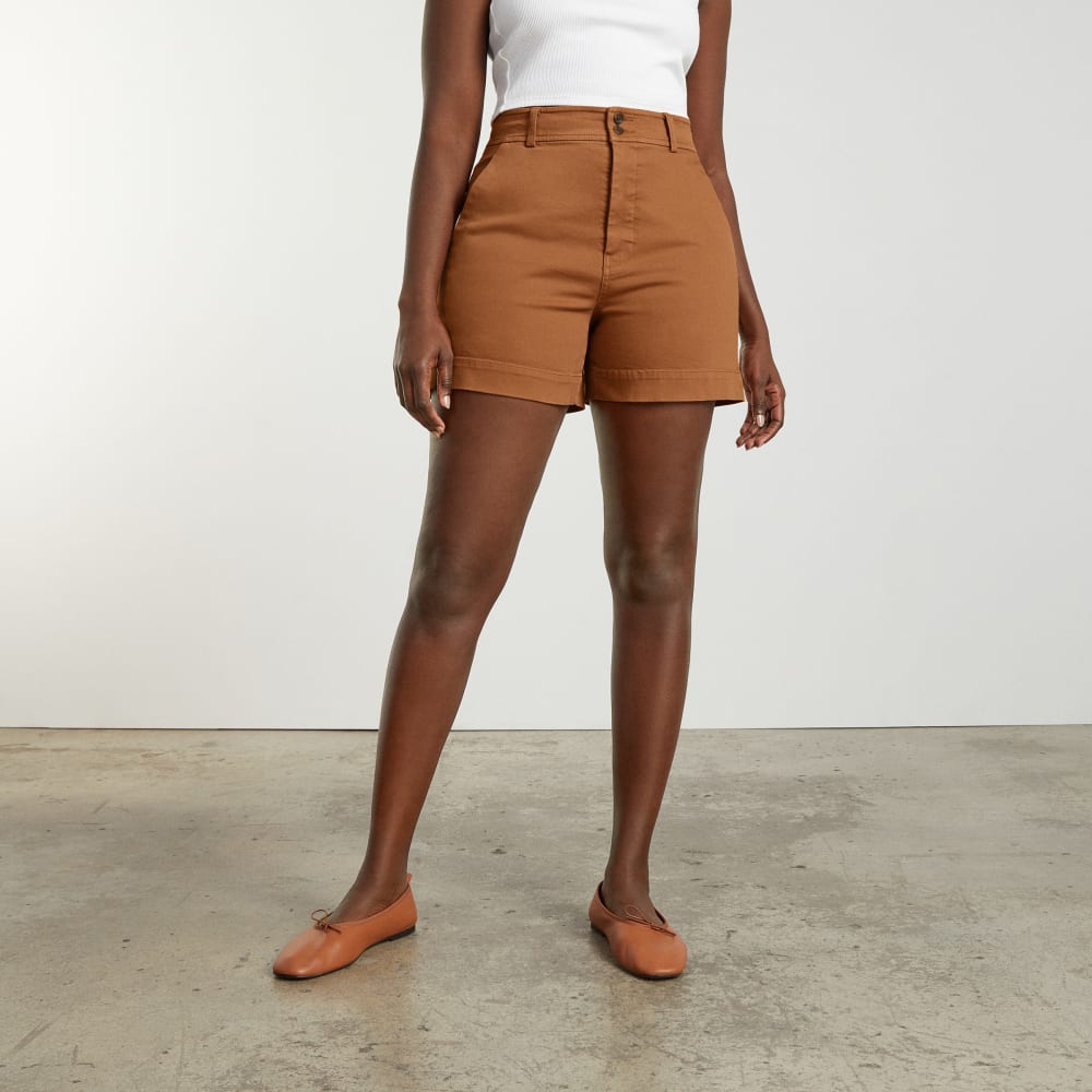 The Way-High® Twill Short in Adobe Brown — alternate view