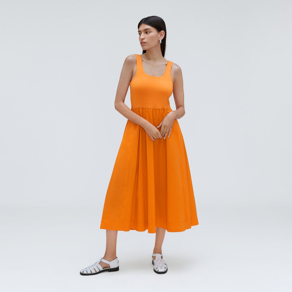 The Riviera Dress in Turmeric — alternate view