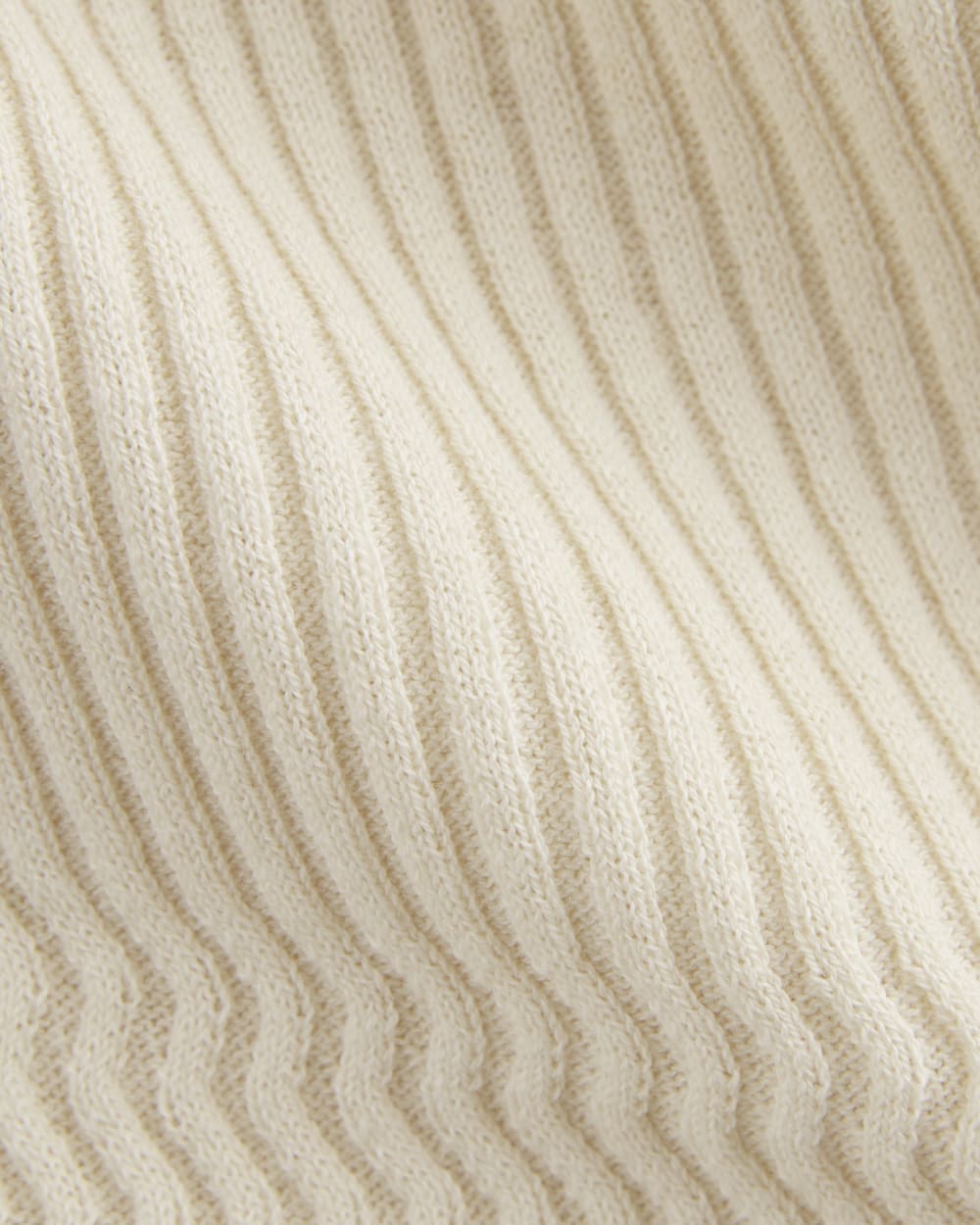 The Crochet Knit Tank Dress in Birch — detail view
