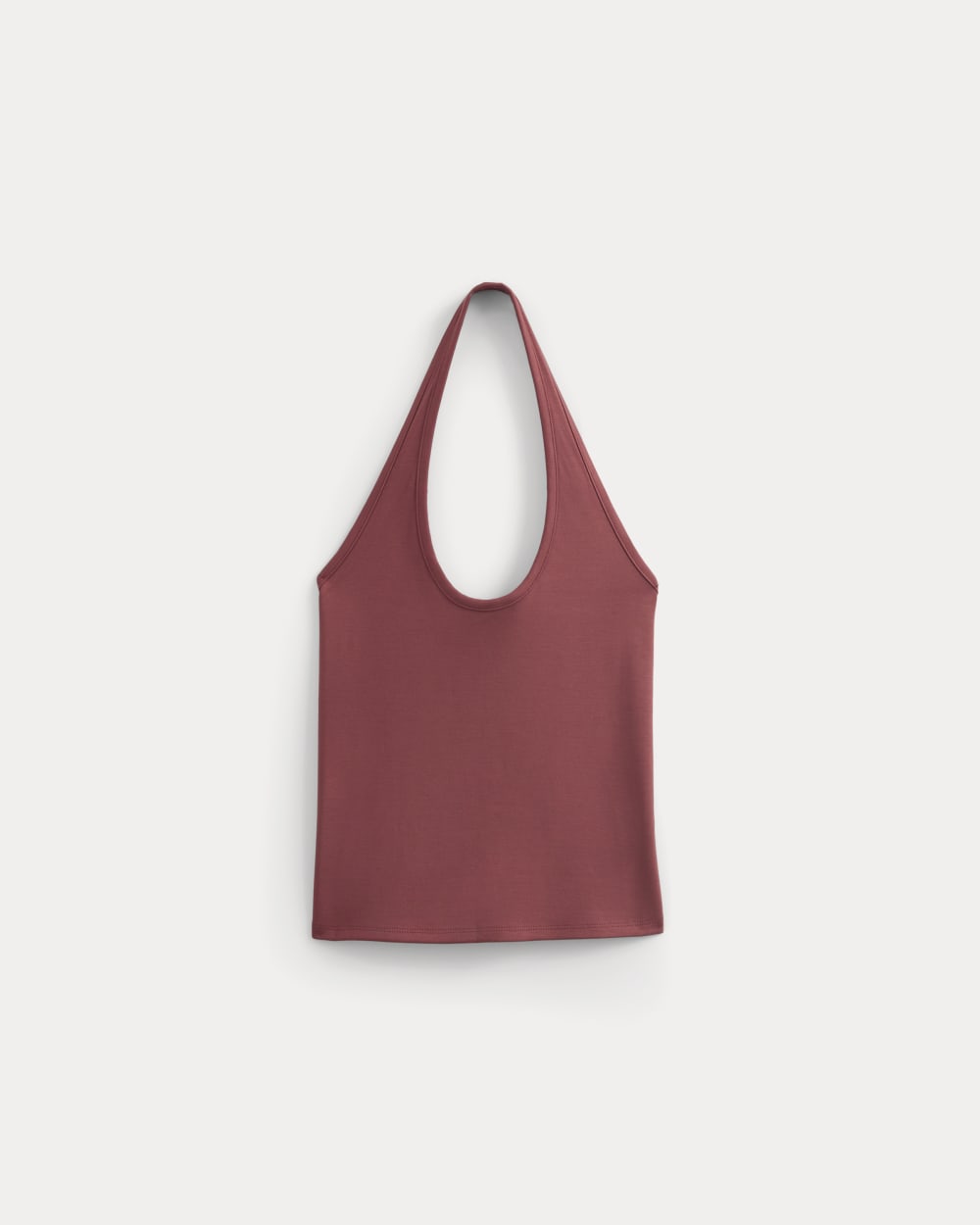 Halter Tank in Henna Red — alternate view