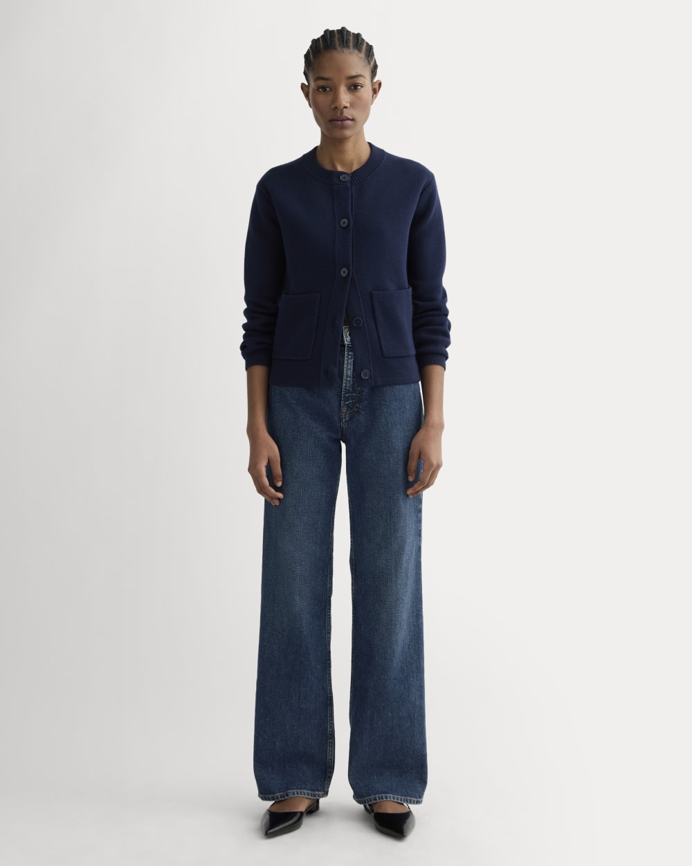 The ’90s Forever Jean in Dark Indigo — front view