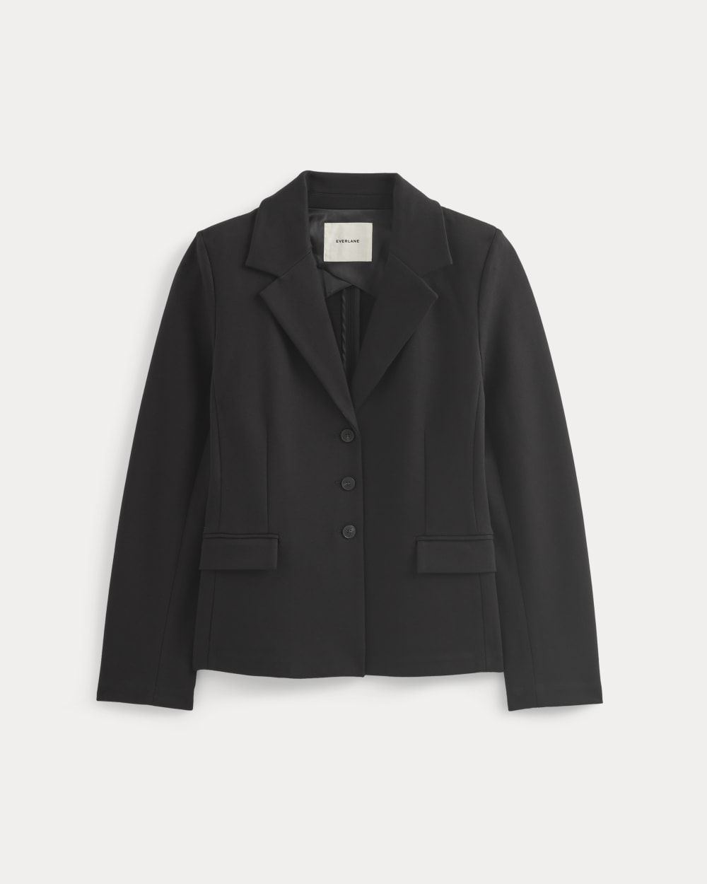 Ponte Sculpted Blazer in Black — alternate view