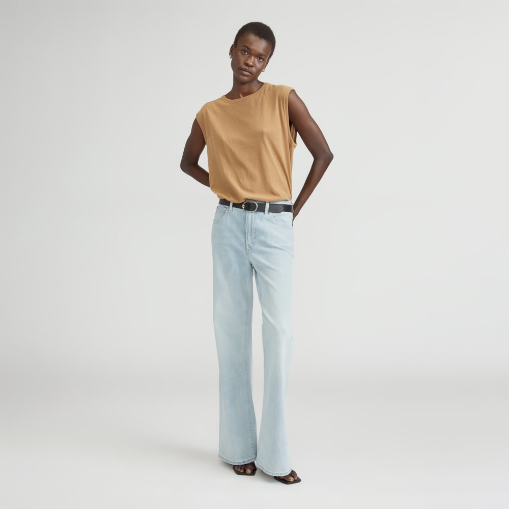 The High-Rise Flare Jean in Fog — front view