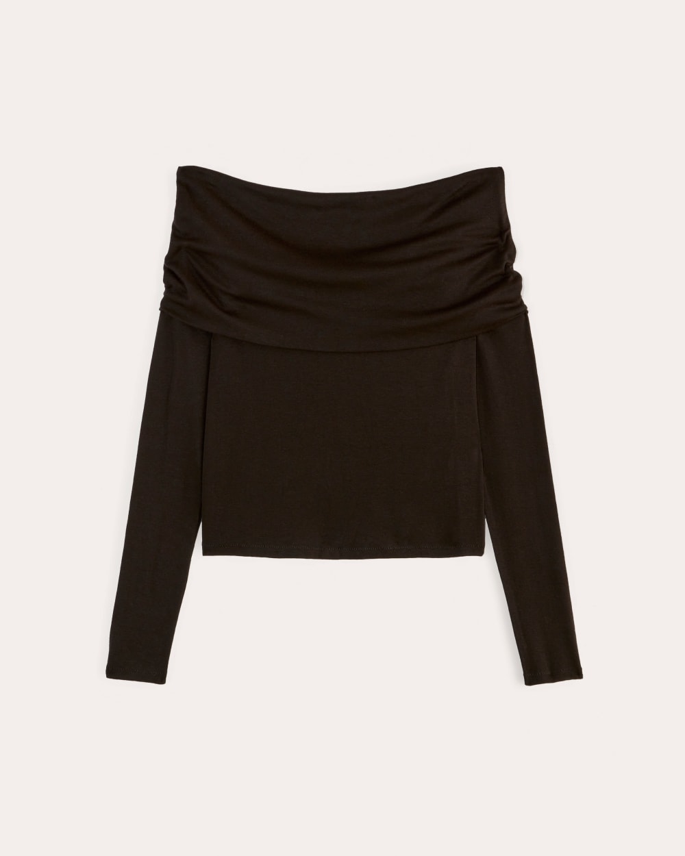 The Off-the-Shoulder Top in Butterluxe in Black — alternate view