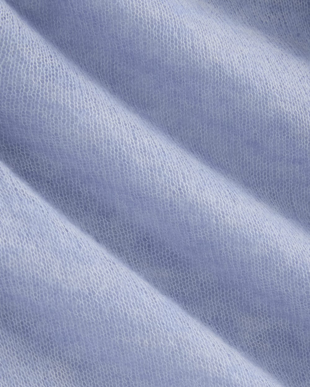 The Air Alpaca™ Relaxed Crew Top in Soft Blue — detail view