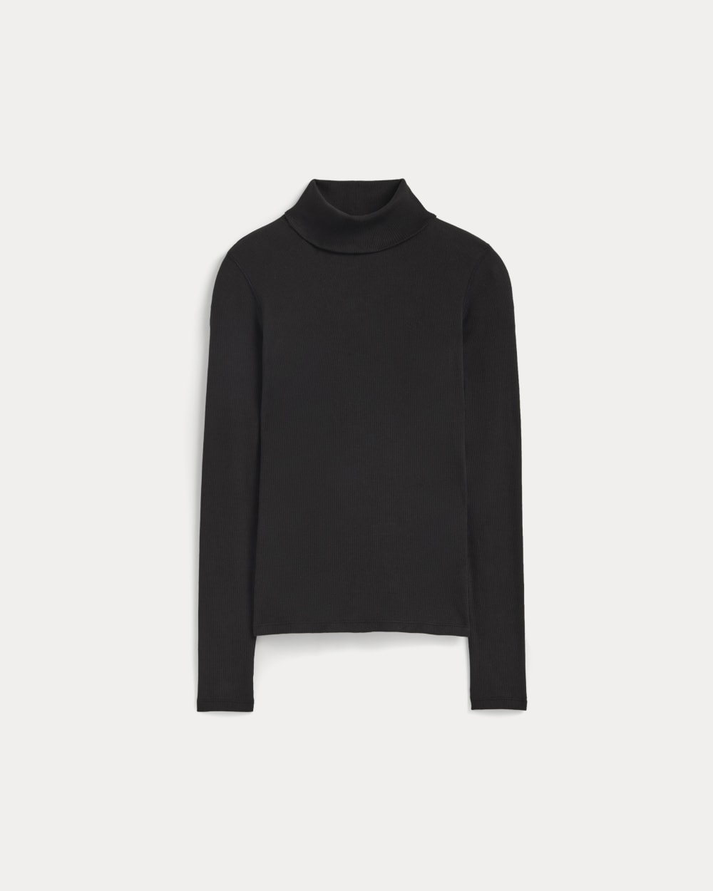 The Luxe Rib Turtleneck in Black — alternate view
