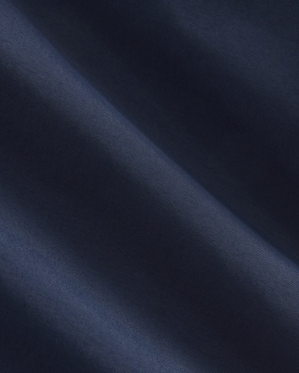 Re:Cycled Nylon Barrel Jacket in Deep Navy — detail view