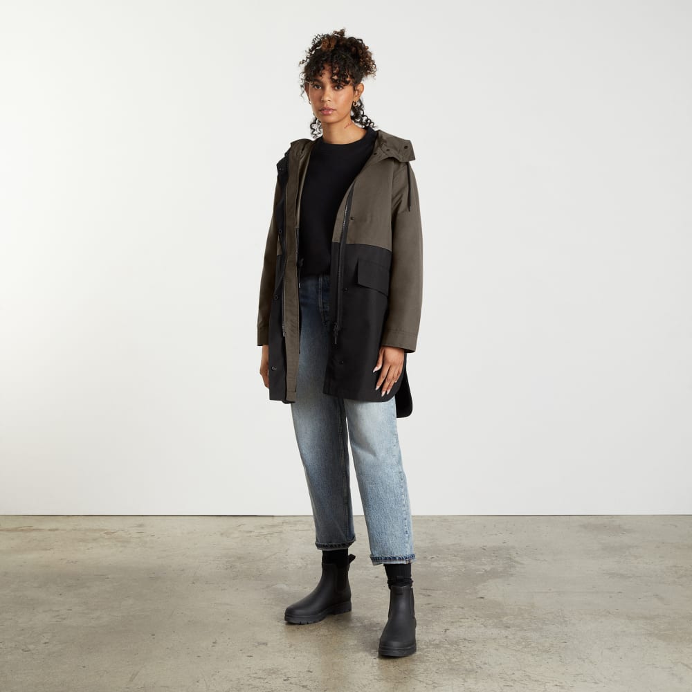The Anorak in Forest / Black — alternate view