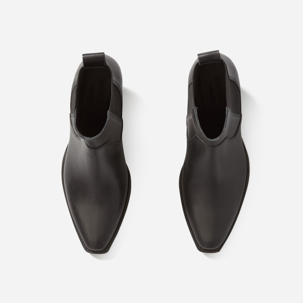 The Western Boot in Black — detail view