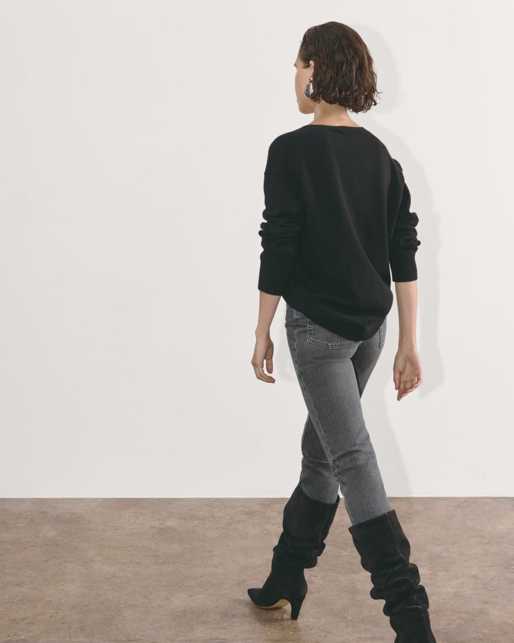 The Original Cheeky® Jean in Washed Charcoal — detail view