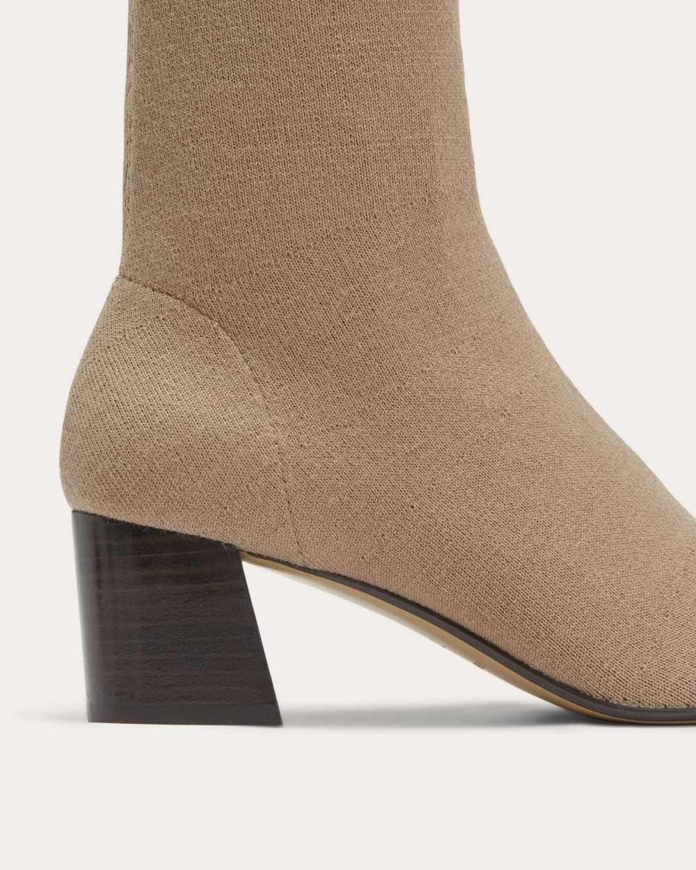 The Day Boot in ReKnit in Cinnamon Latte — detail view