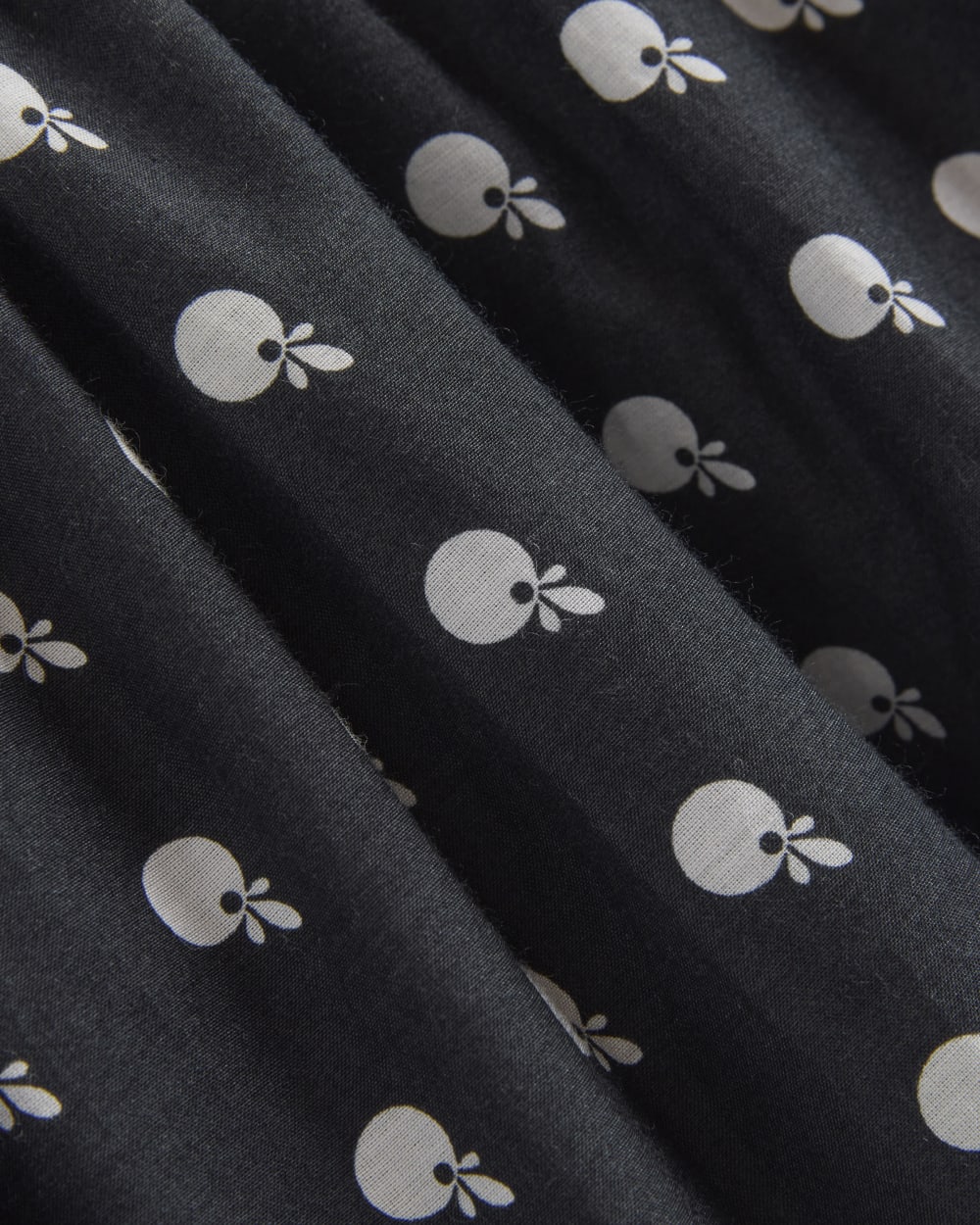 Midi Dress in Cotton Silk Voile in Black — detail view