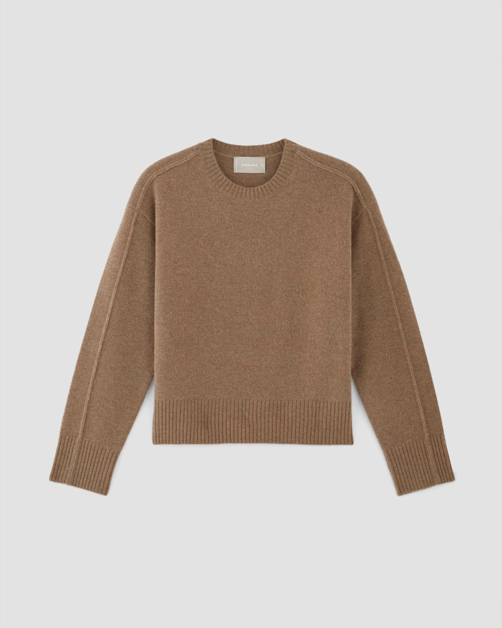 The Good Merino Wool Crewneck Sweater in Praline — alternate view