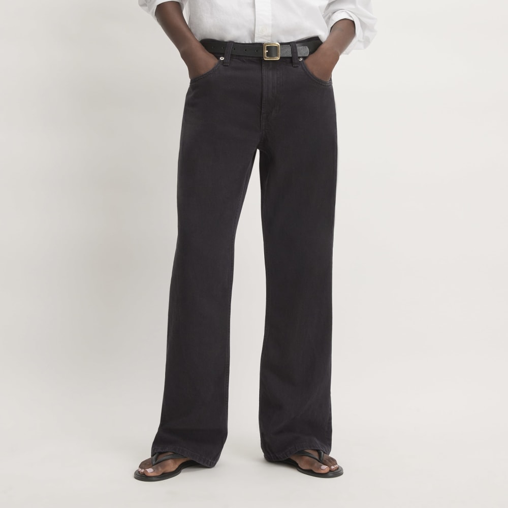 The Slouch Bootcut Jean in Stormy Ash — detail view
