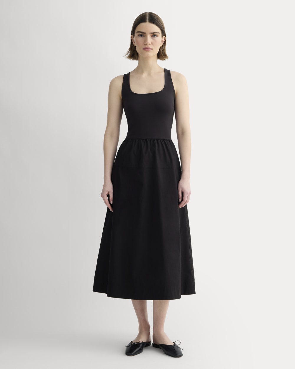 The Form Riviera Dress in Black — front view