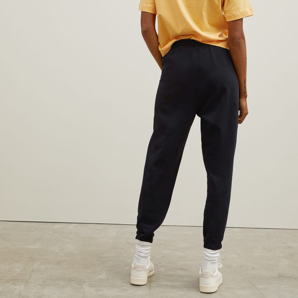 The Track Jogger in Black — detail view