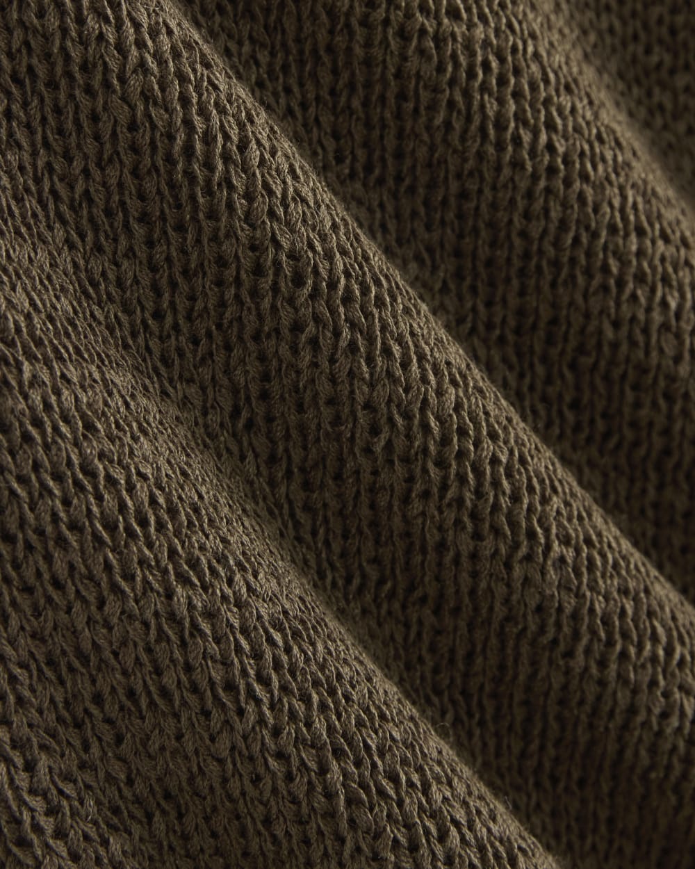 Button-Front Tank in Tape Yarn in Beech — detail view