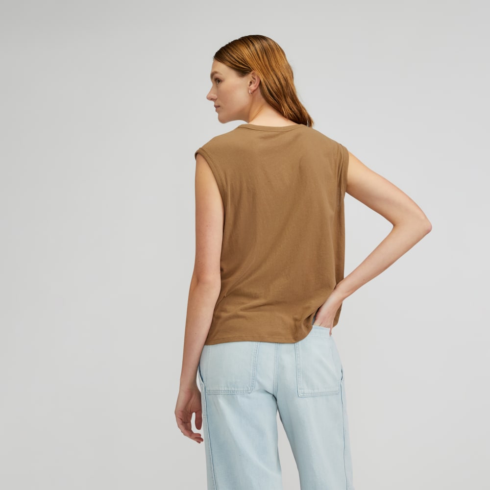 The Air Muscle Tank in Toasted Coconut — detail view