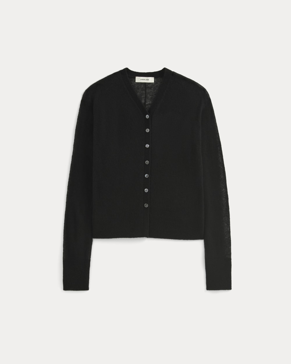 The Air Alpaca ™ High V Cardigan in Black — alternate view