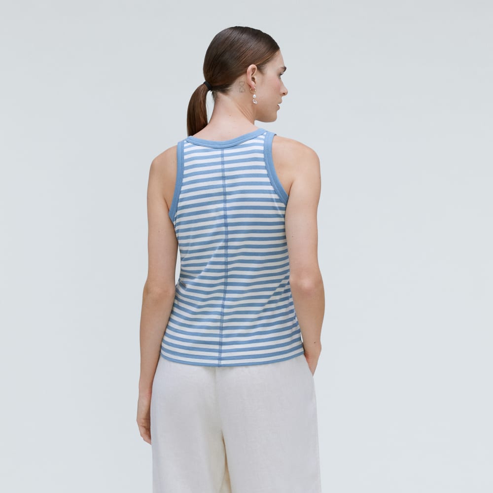 The Tank in Essential Cotton in Spring Lake / Canvas — detail view