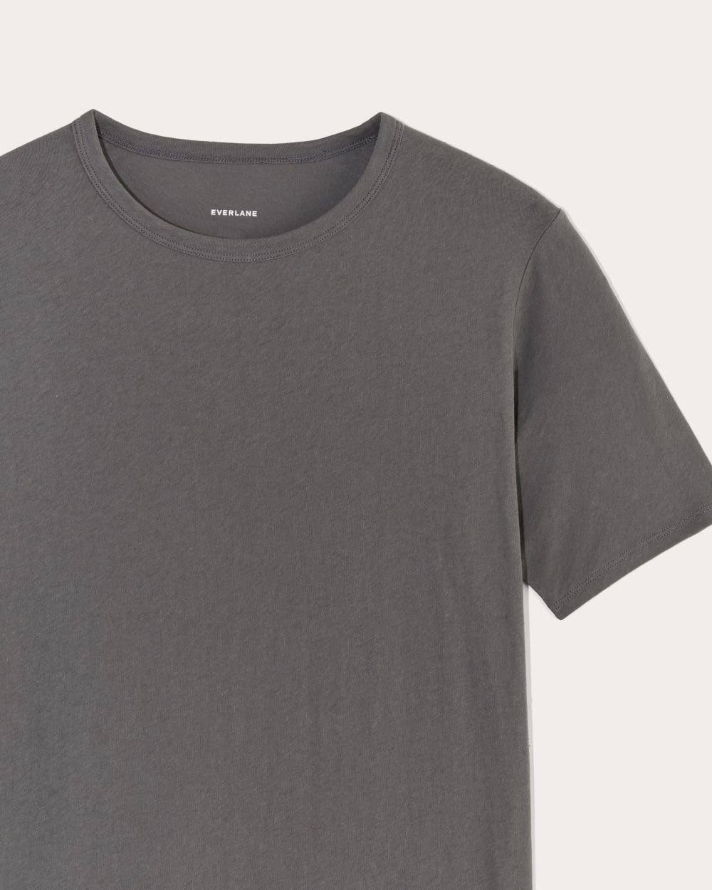 The Air Tee in Graphite — detail view