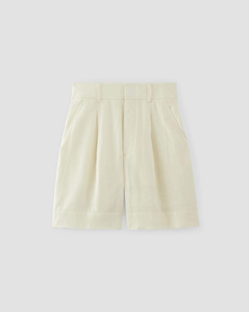 The Linen Way-High® Drape Short in Bone — alternate view