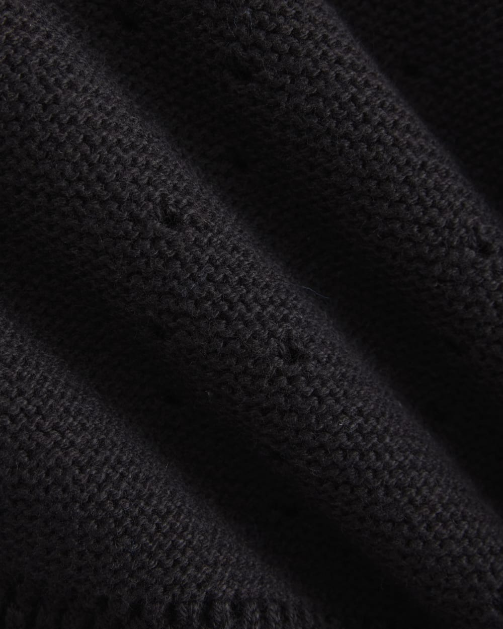 Open-Knit Short in Everyday Cotton in Black — alternate view