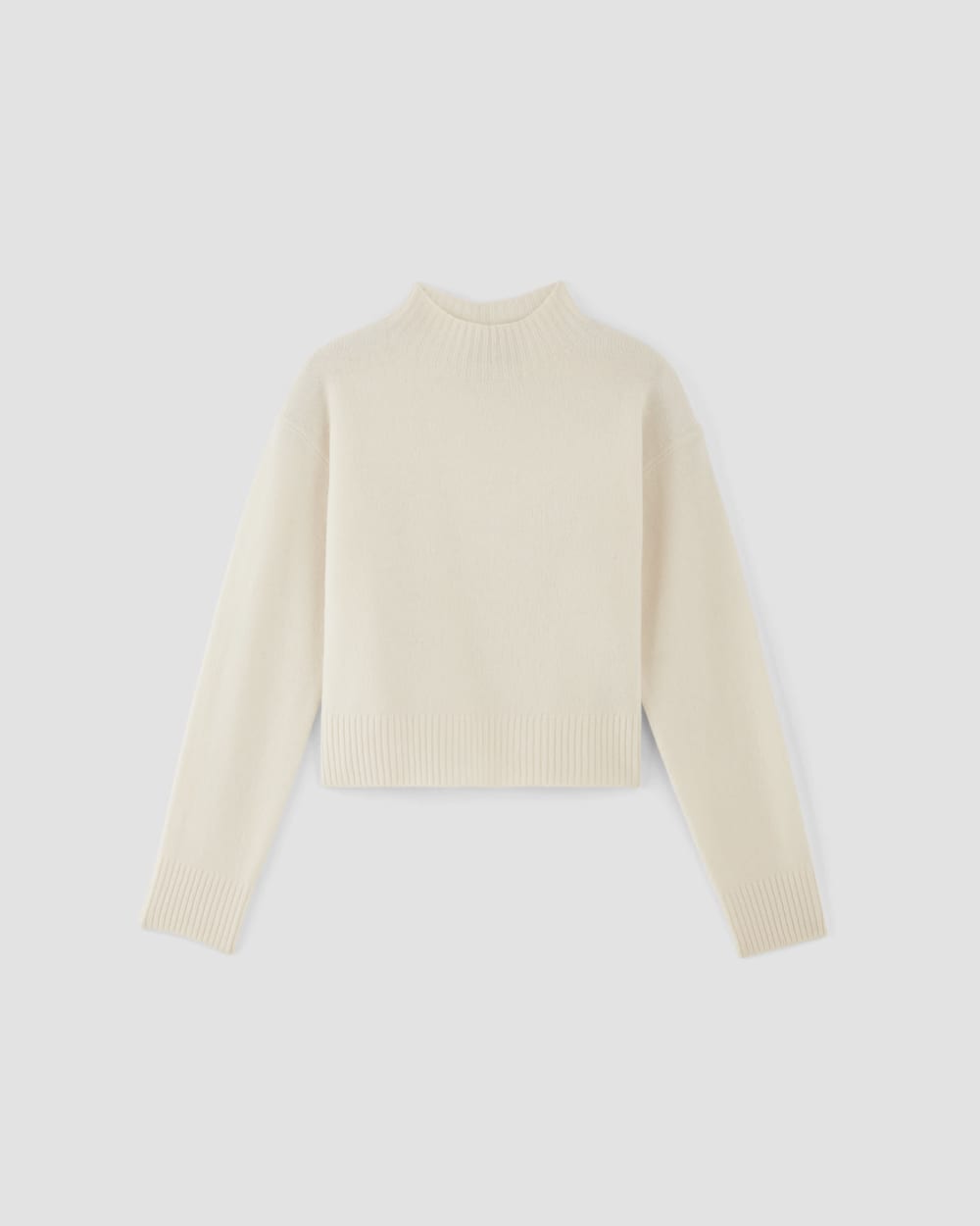 The Good Merino Wool Mockneck Sweater in Bone — alternate view