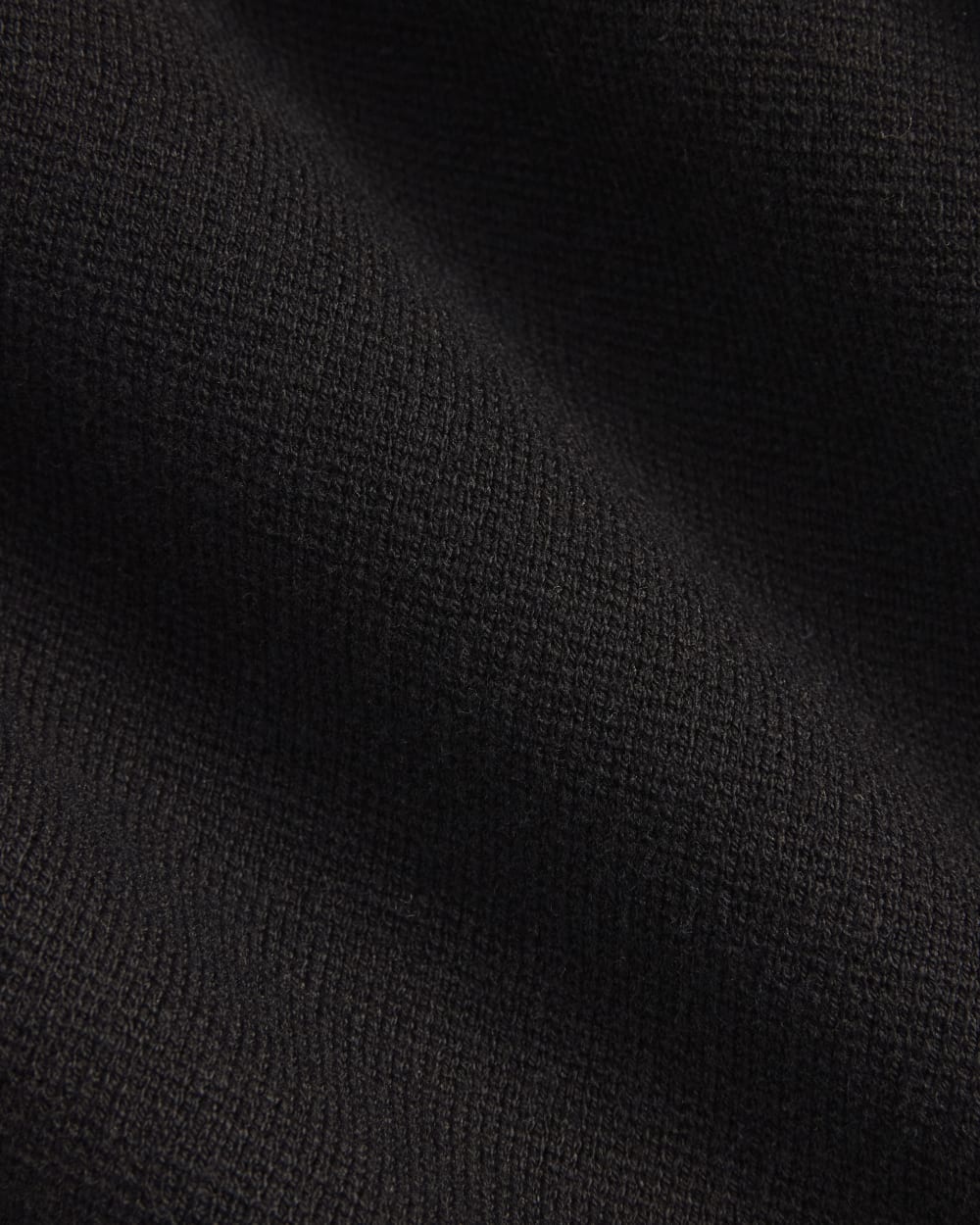 The Knit Blazer in Black — detail view