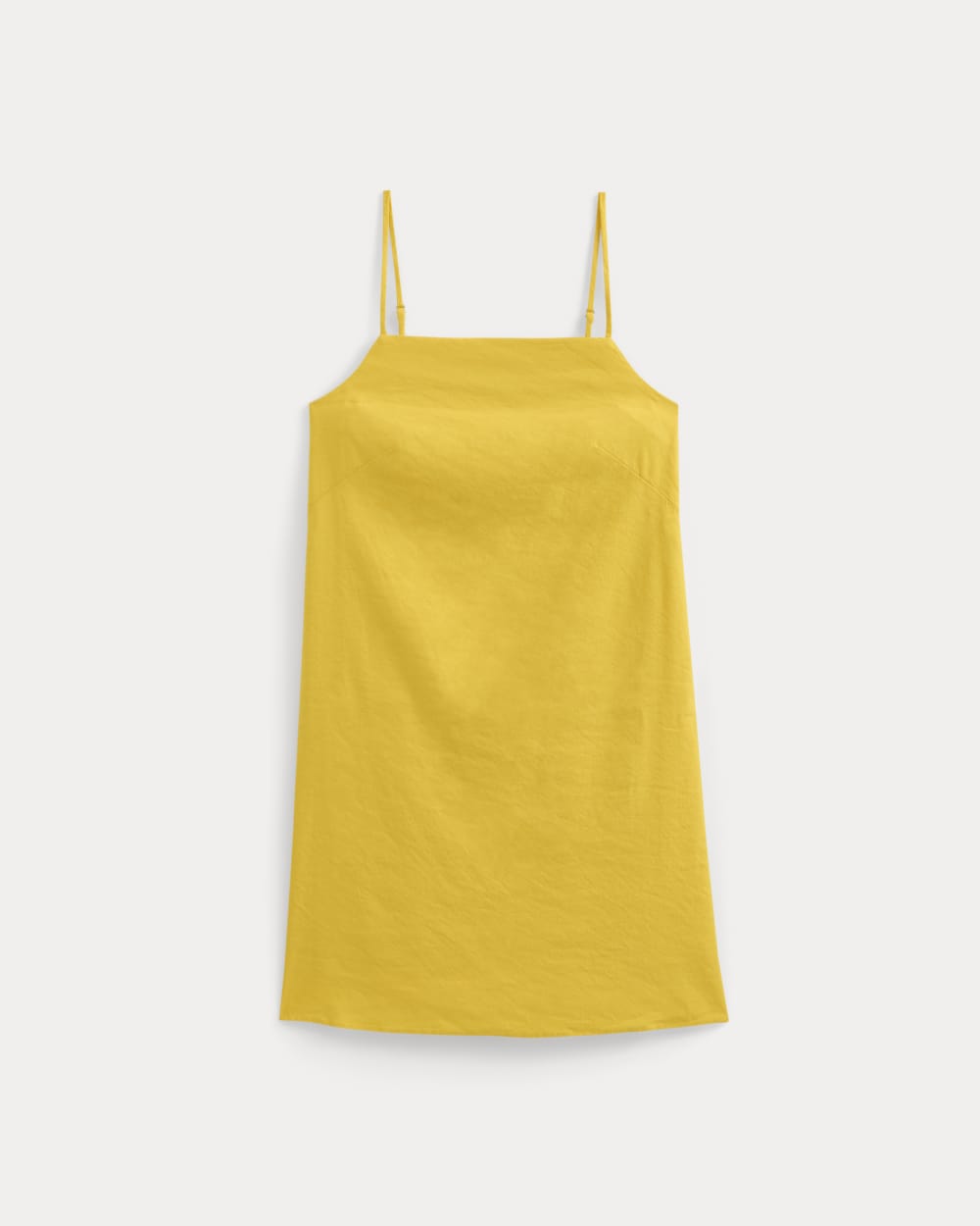 Mini Shift Dress in Stretch Linen in Passion Fruit — alternate view
