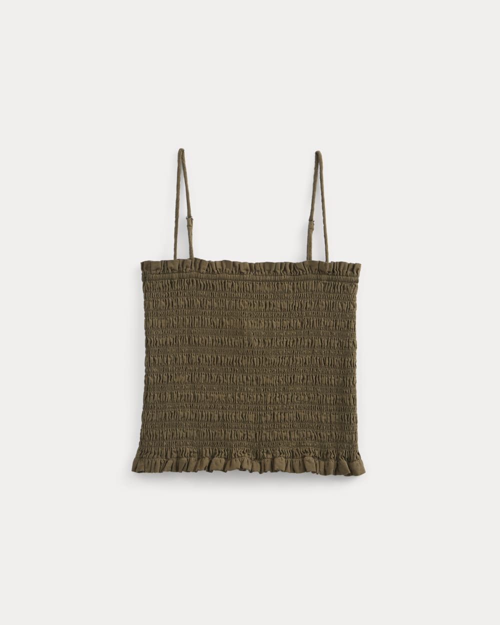 Gauze Smocked Cami in Beech — alternate view