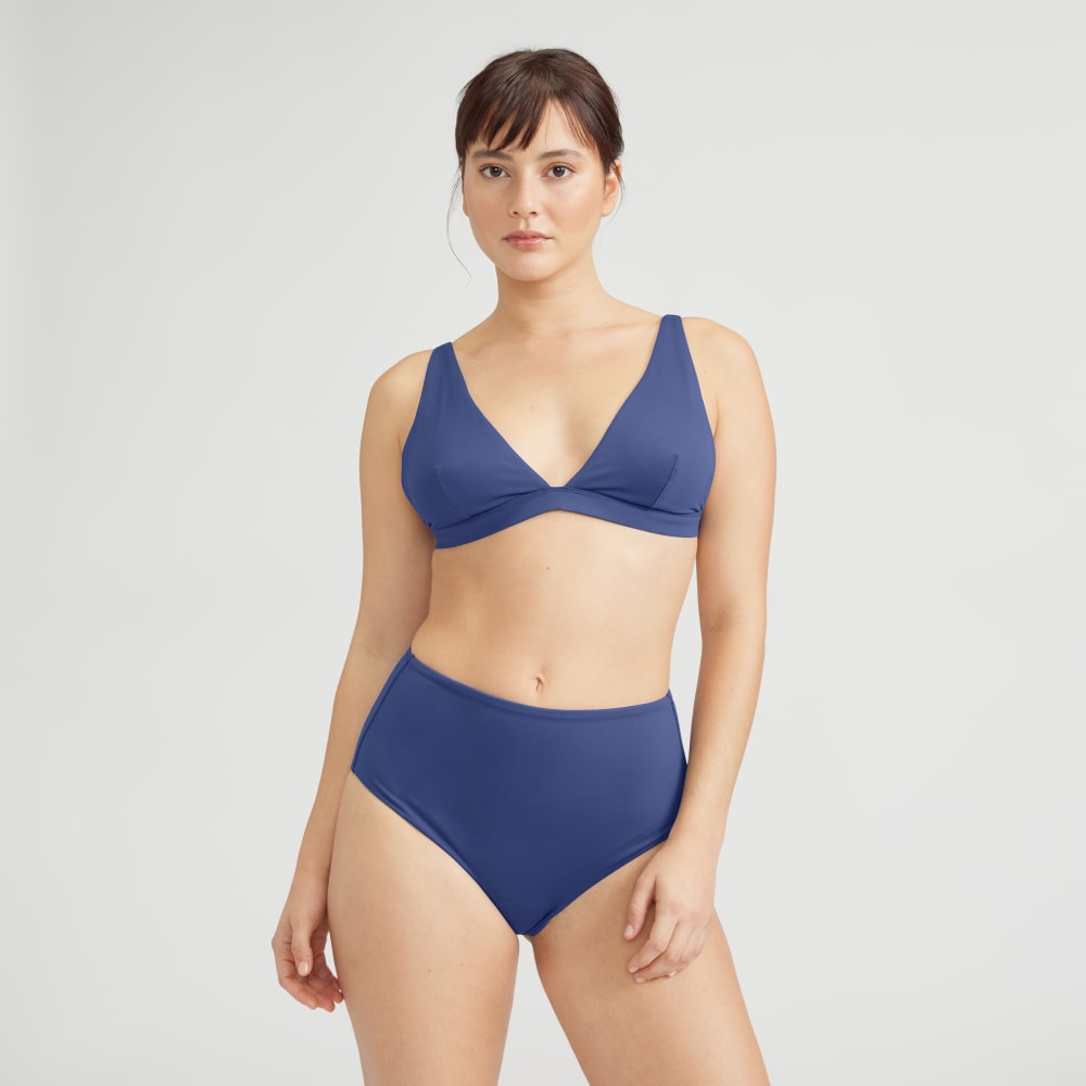 The High-Rise Hipster Bottom in Navy — detail view