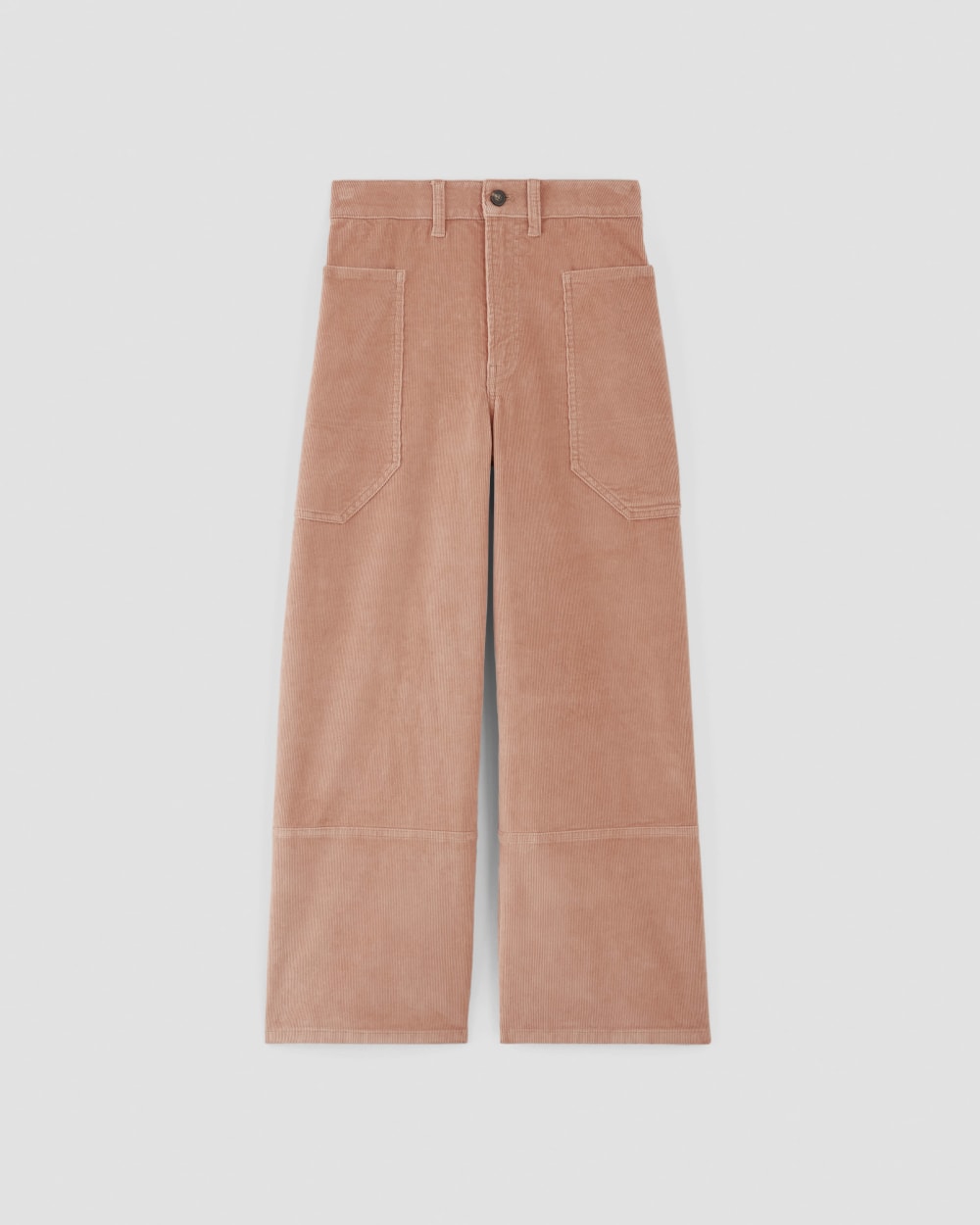 The Corduroy Gardener Pant in Blush Pink — alternate view