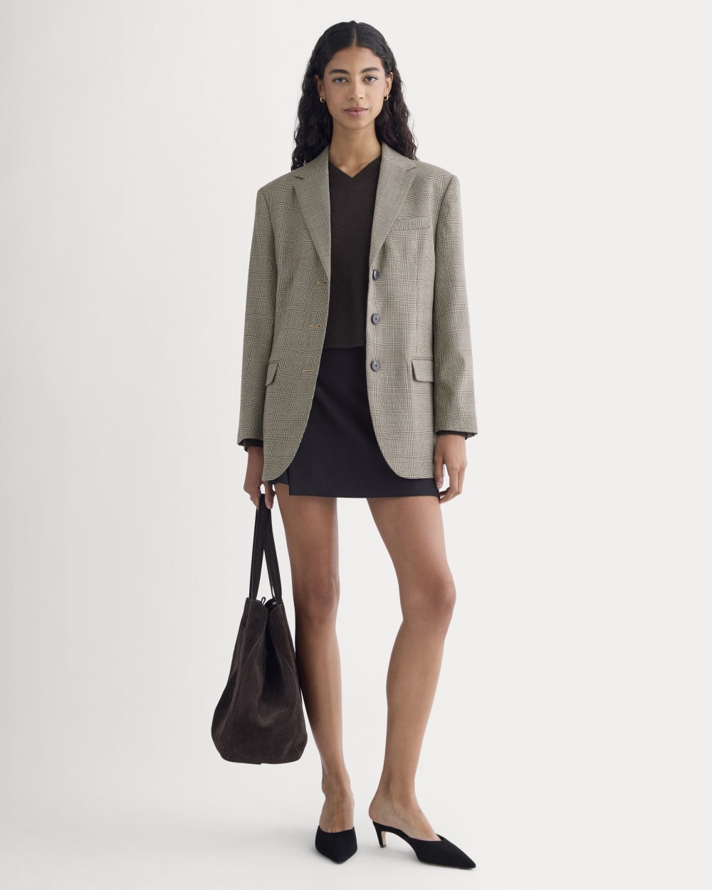 Blazer in Tailor Twill in Khaki — detail view