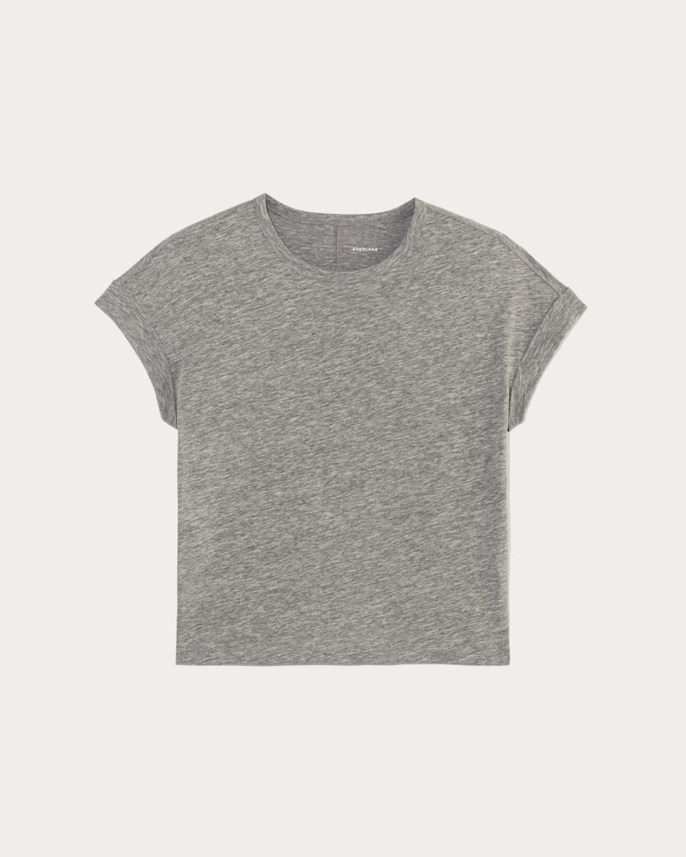 The Perform Tee in Heathered Grey — alternate view