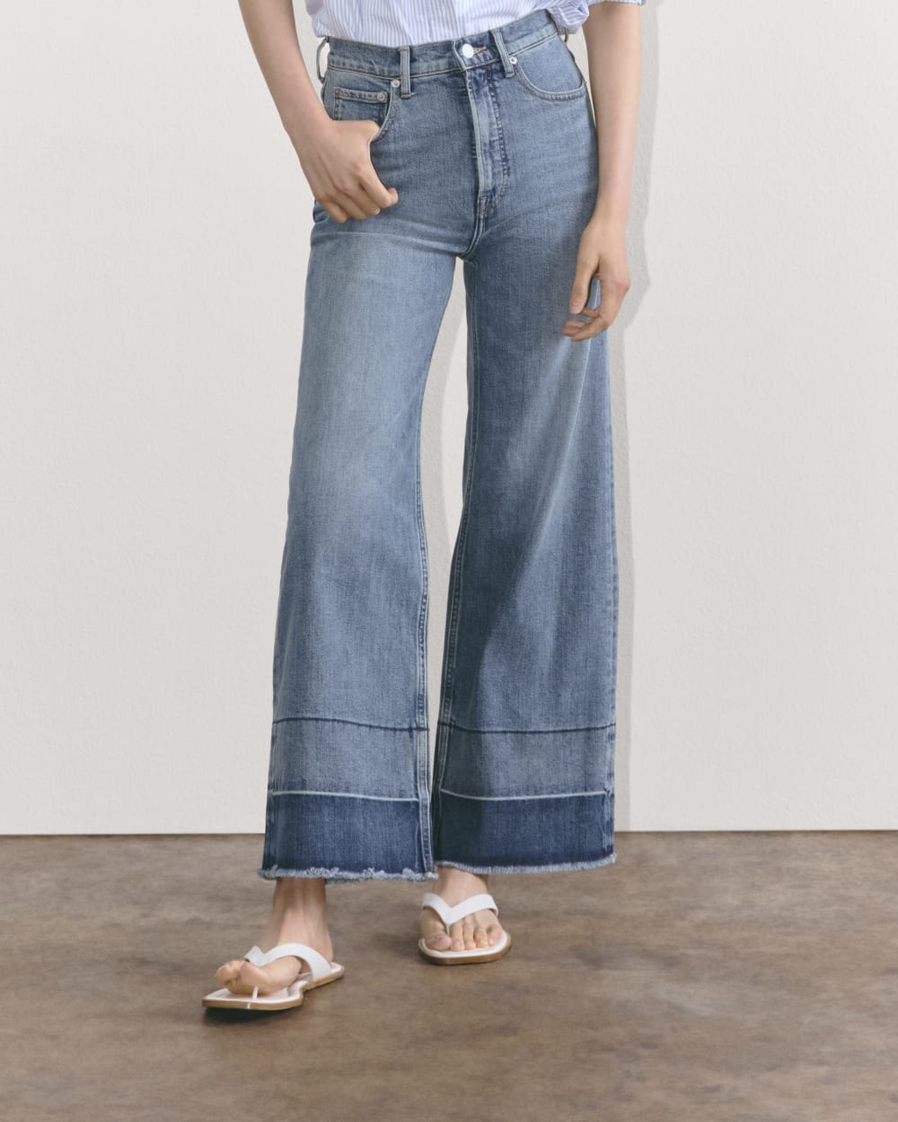 The Way-High® Sailor Jean in Tint Blue — detail view