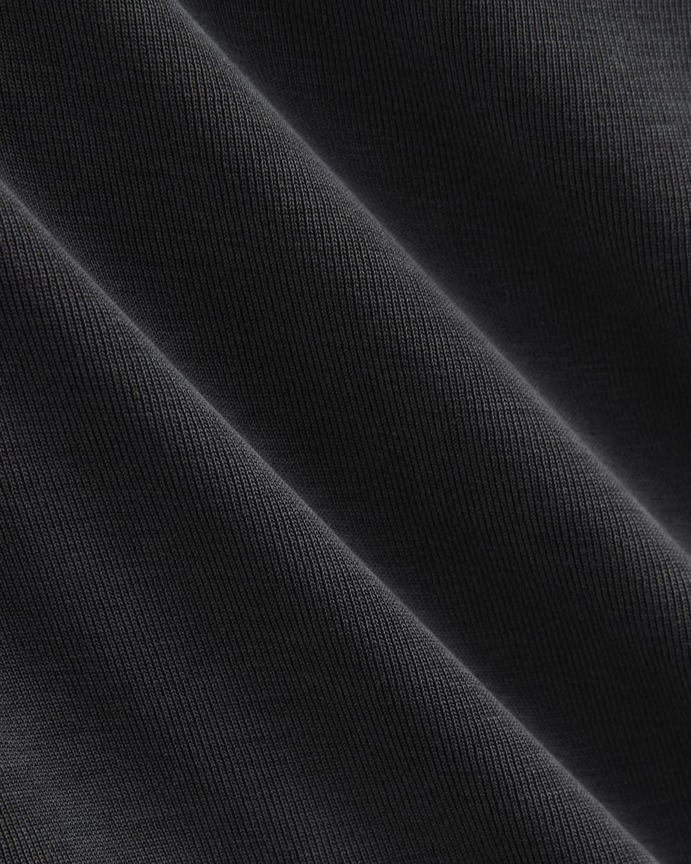 Cowlneck Halter Dress in Butterknit in Black — detail view