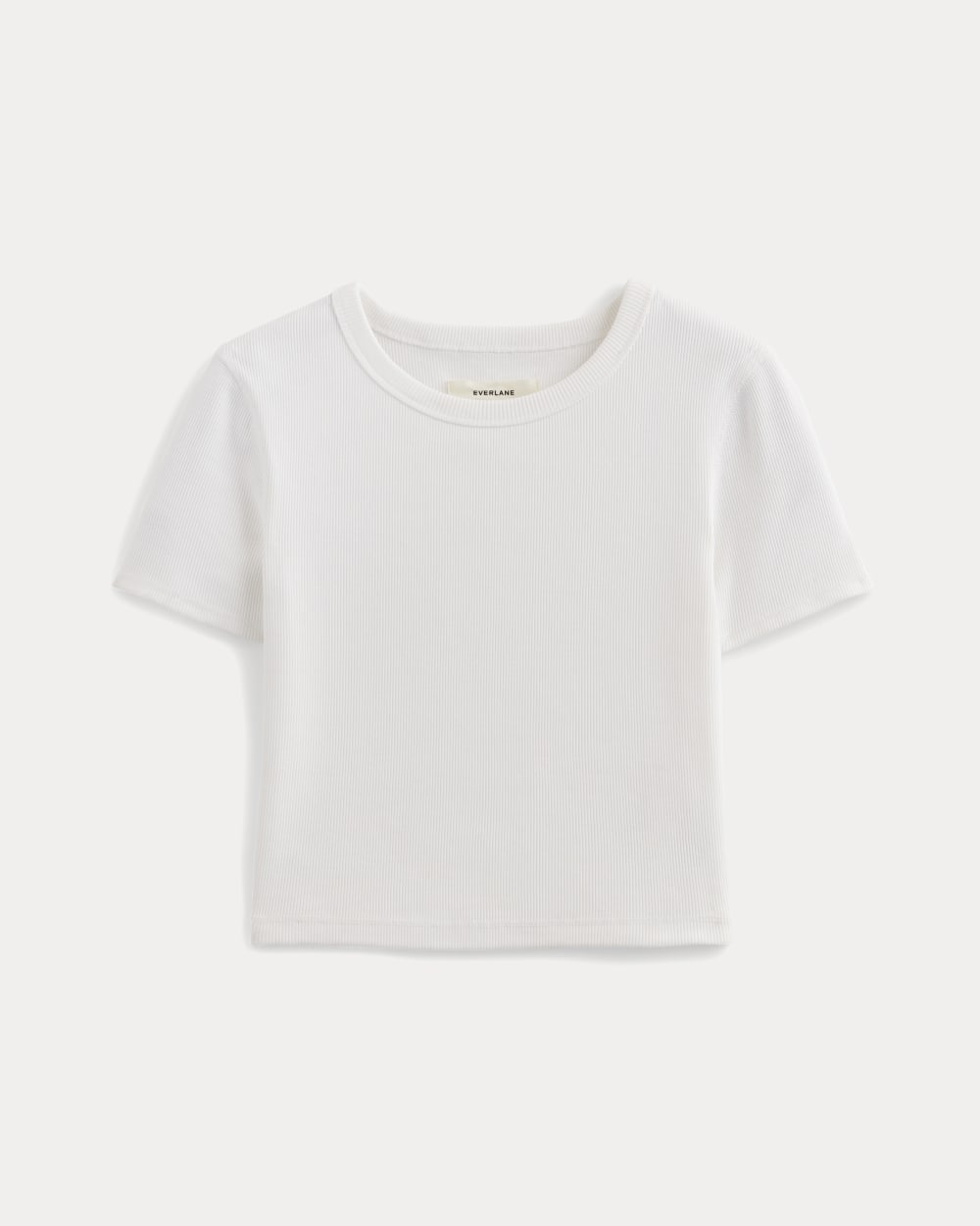 The ’90s Rib Tee in White — alternate view